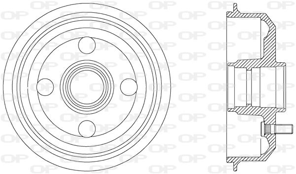 OPEN PARTS Bremžu trumulis BAD9016.40